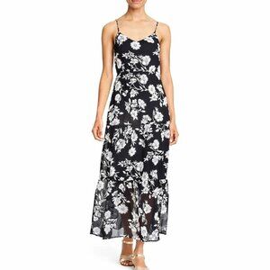 NWT J.Crew Mercantile Black White Floral Maxi Dress Size 0